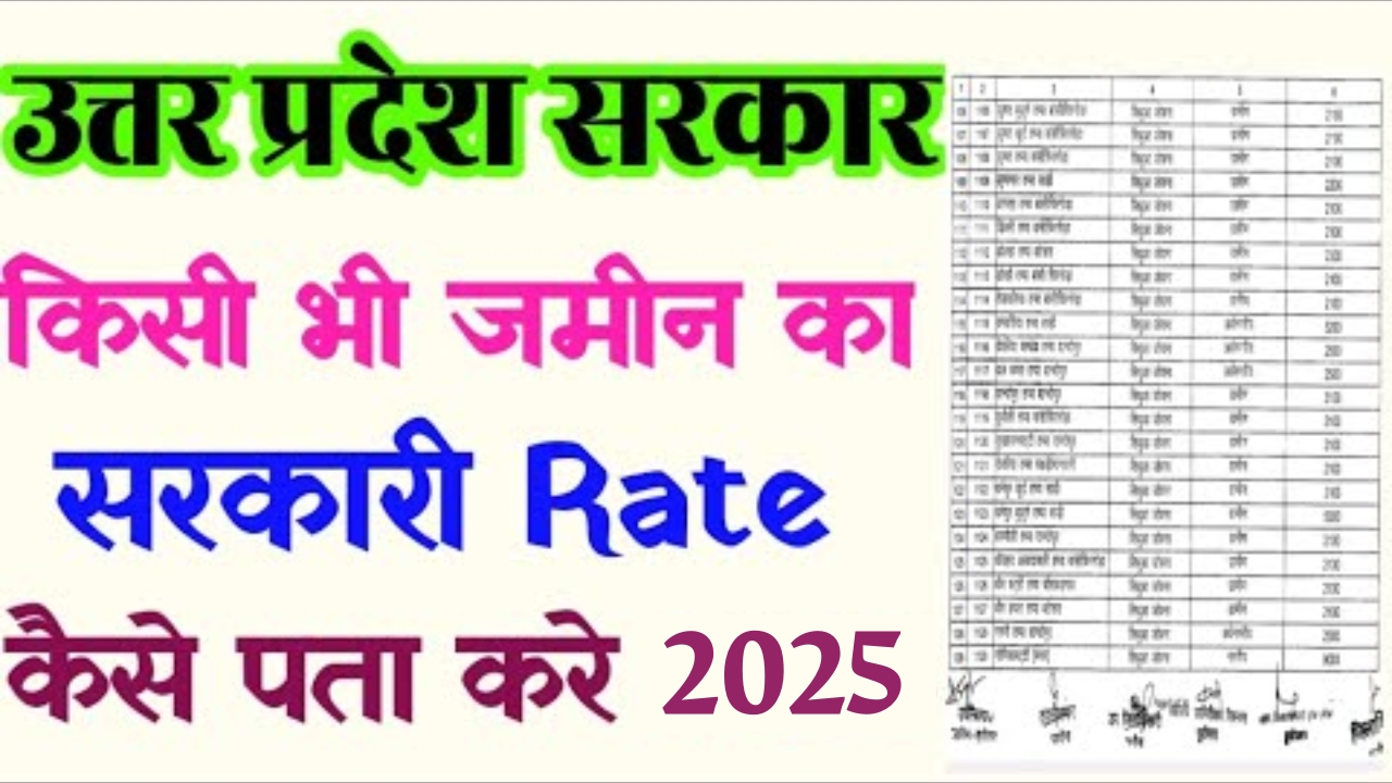UP Jamin Circle Rate 2025